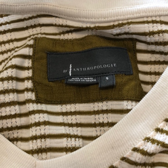 Essentials by Anthropologie Green Striped Top - Picture 5 of 6